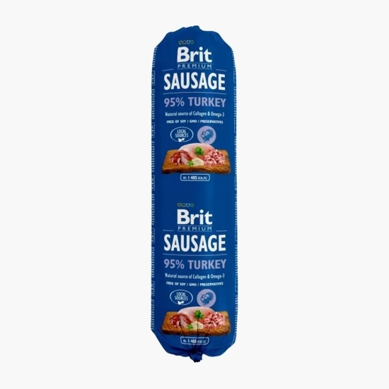 Salam pentru câini, cu carne de curcan, 800g