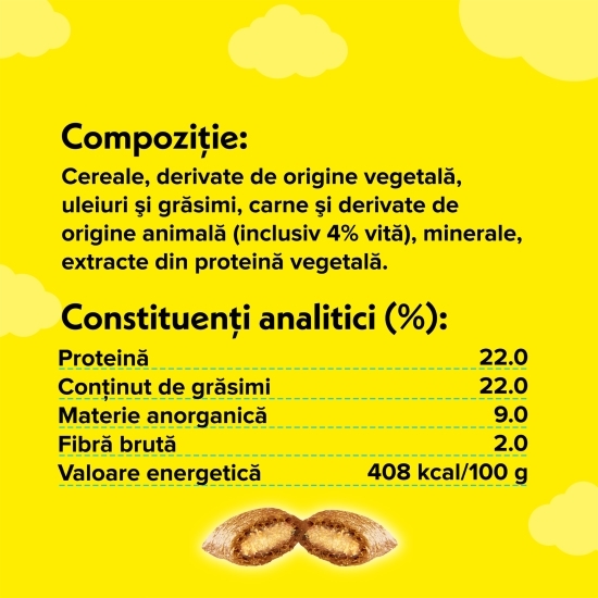Recompense pentru pisici, cu vită, 60g