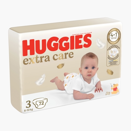 Scutece Extra Care mega mărimea 3, 6-10kg, 72 buc