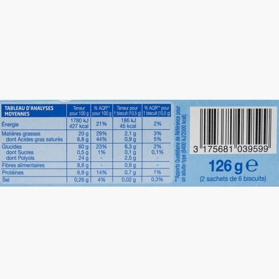 Biscuiți dietetici Cioco Light, fără zahăr adăugat 126g