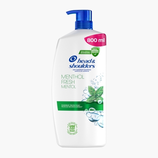 Șampon anti-mătreață Menthol Fresh 800ml