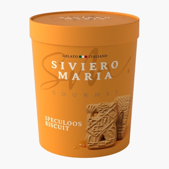 Înghețată cu biscuiți, caramel și scorțișoară, 500ml (300g)