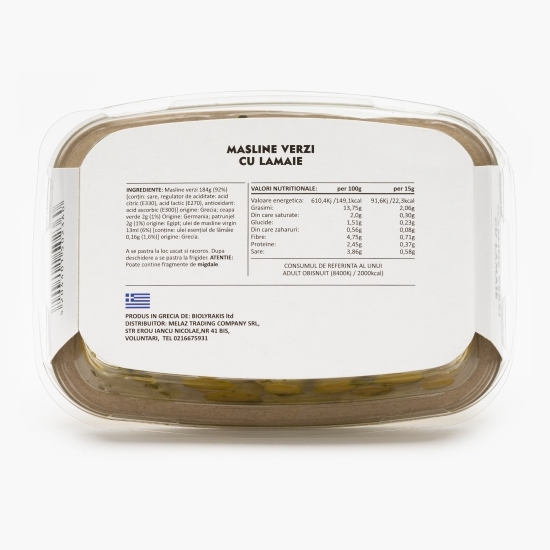 Măsline verzi cu lămâie 200g