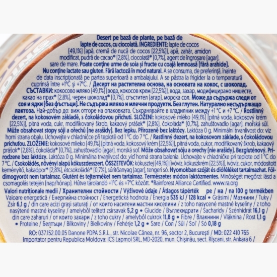 Desert vegan cu cocos și ciocolată, 135g