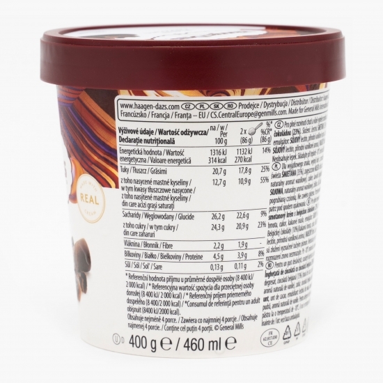 Înghețată cu ciocolată belgiană, 460ml (400g)
