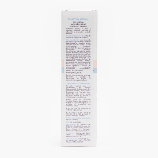 Gel-cremă anti-mâncărime Eva Inima Medival 50ml