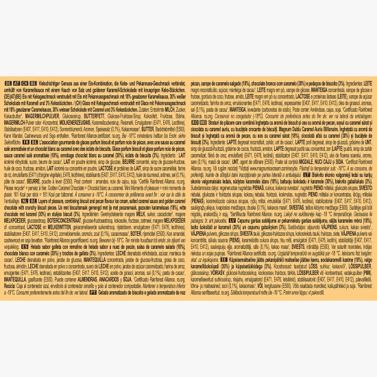 Înghețată mini Double Gold Caramel Billionaire, 6x55ml (6x47g)