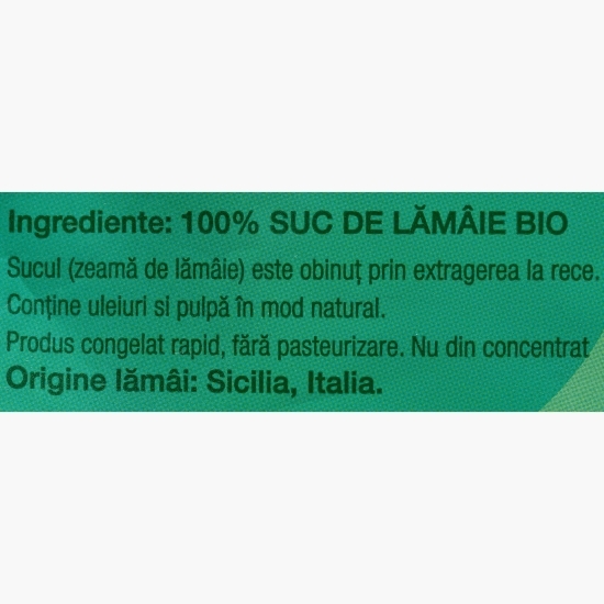 Lămâie eco stoarsă congelată, 10 plicuri x 35g