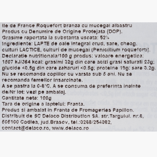 Brânză Roquefort 100g