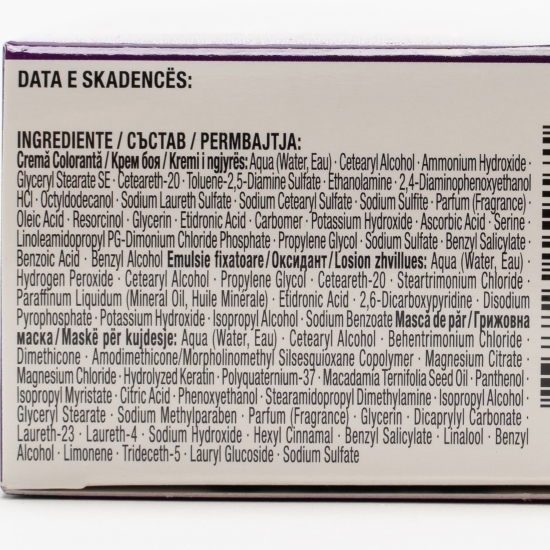 Vopsea de păr permanentă Intensive Color Cream, C1 (1-1) negru albăstrui, 110ml
