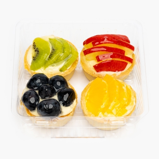 Mini tarte cu fructe, 4 buc, 290g