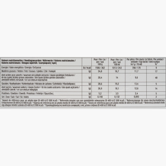 Înghețată de cocos cu glazură de ciocolată albă și fulgi de cocos 4x70ml