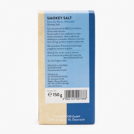Sare de mare eco afumată 150g