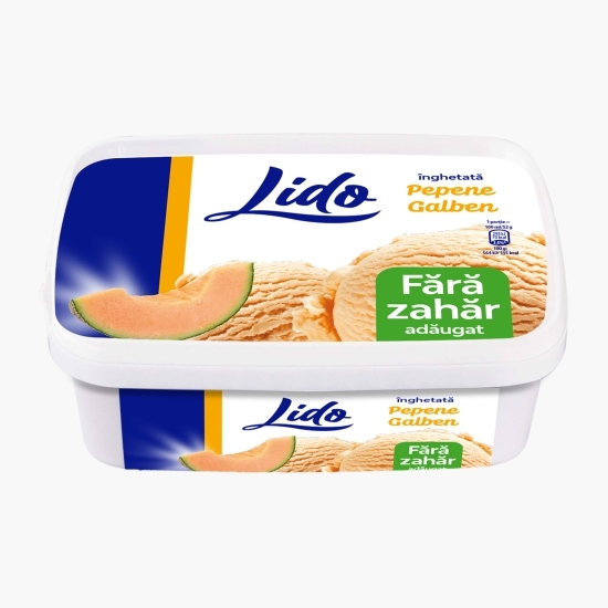 Înghețată de pepene galben, fără zahăr, 1l (520g)