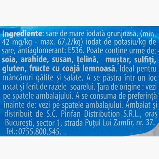 Râșniță sare de mare grunjoasă 180g
