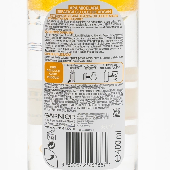 Apă micelară bifazică 400ml