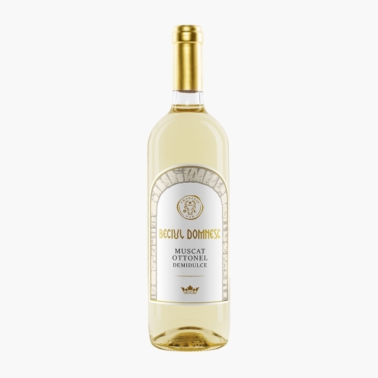 Vin alb demidulce Muscat Ottonel, 11.5%, 0.75l