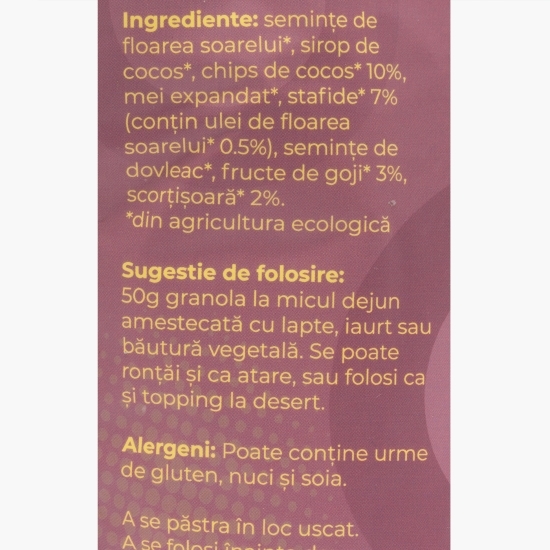Granola eco cu fructe 200g