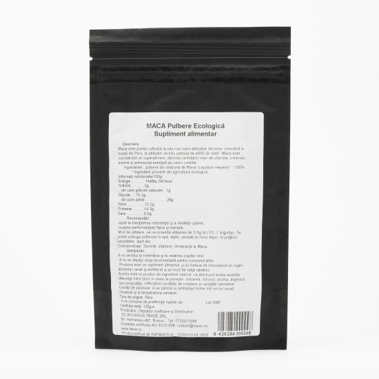 Maca pulbere ecologică 125g