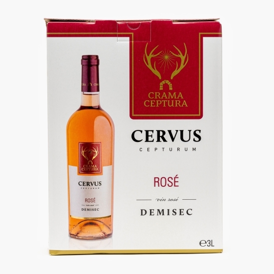 Vin rose demisec Cervus, 13%, bag in box 3l