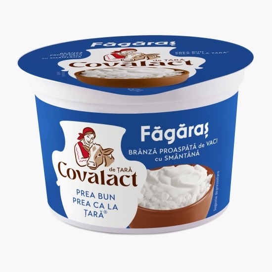 Brânză proaspătă cu smântână Făgăraș 8% grăsime 185g