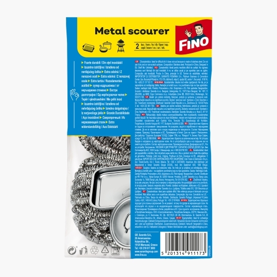 Bureți din metal pentru bucătărie 2 buc