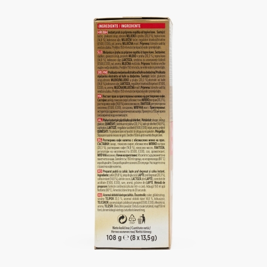 Cappuccino plicuri 8x13.5g, mix de cafea instant 