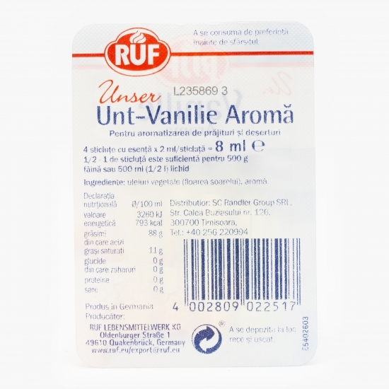 Esență vanilie-unt 4x2ml