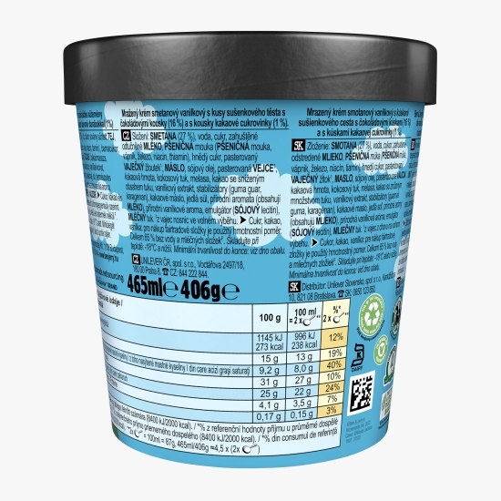 Înghețată Cookie Dough, 465ml (406g)