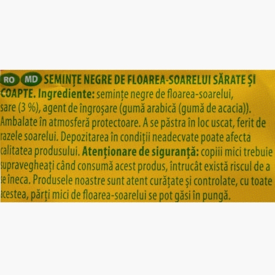 Semințe floarea-soarelui negre cu sare 100g
