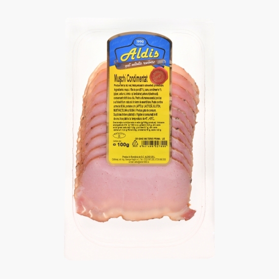 Mușchi condimentat, feliat 100g