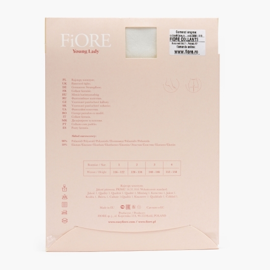 Ciorap Young Lady Stripes Off White 128/134cm
