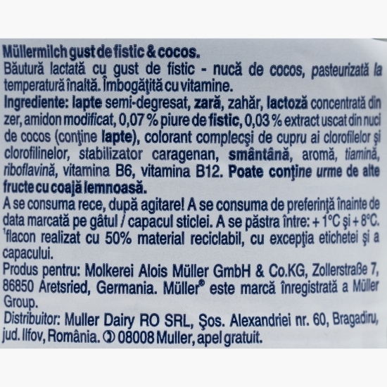 Băutură lactată cu gust de fistic și cocos 400g