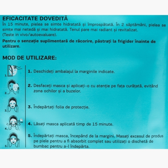 Mască hidrogel pentru față Hydro X-Cell 20ml