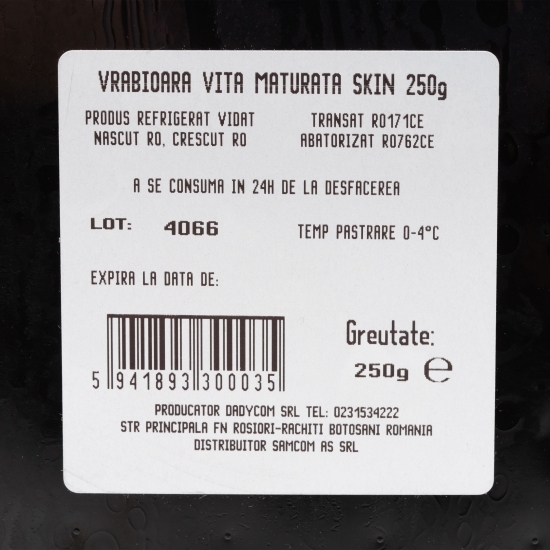 Vrăbioară vită maturată 250g