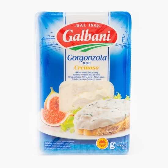 Gorgonzola Cremoso maturată, cu pastă moale și mucegai albastru DOP 150g