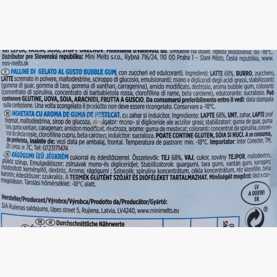 Biluțe de înghețată cu aromă de gumă de mestecat 70g