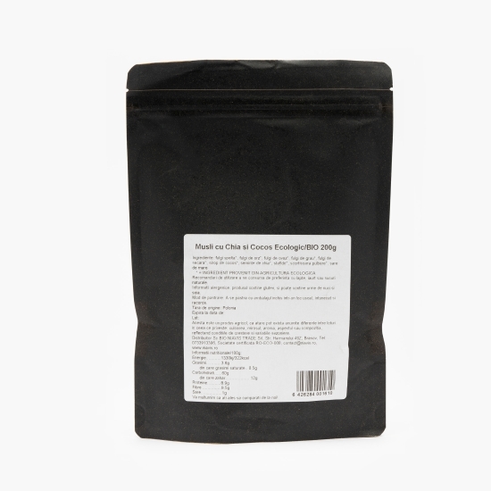 Musli cu chia și cocos ecologic 200g