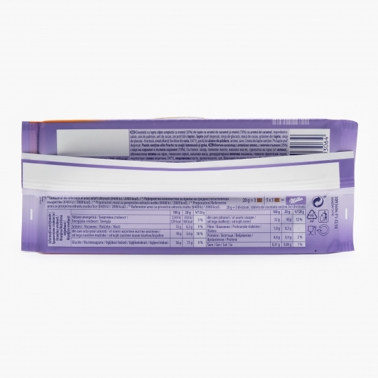 Ciocolată umplută cu cremă caramel 100g