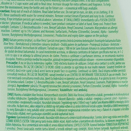 Balsam Aloe Vera Baby, 2l