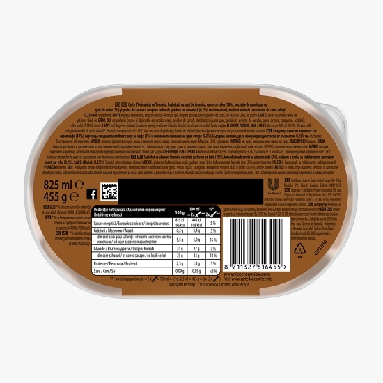 Înghețată tiramisu, 825ml (455g)