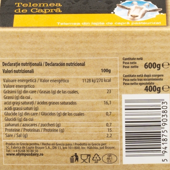 Telemea de capră 400g