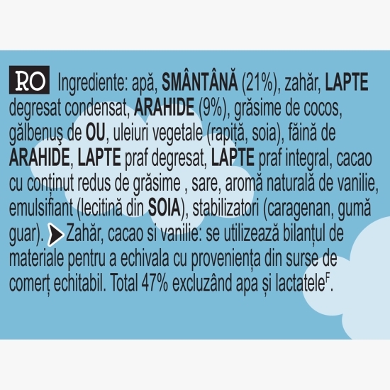 Înghețată cu cremă de arahide, 465ml (425g)