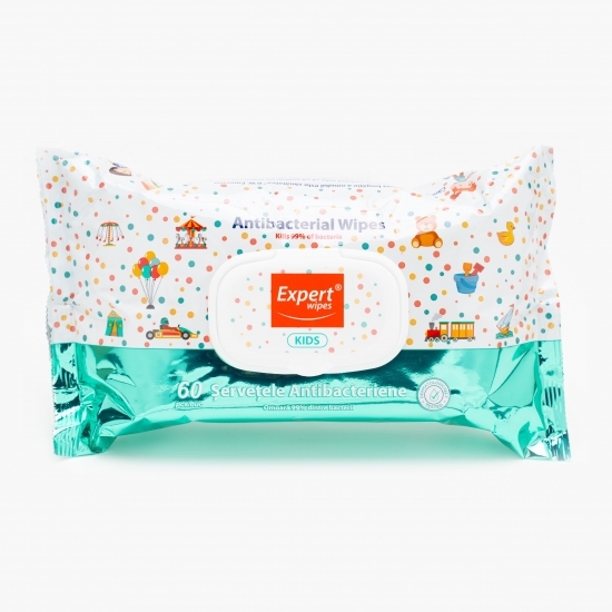 Șervețele umede antibacteriene Kids 60 buc