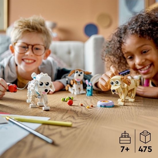Câini adorabili, 31137 Creator 3 în 1, 475 piese, +7 ani
