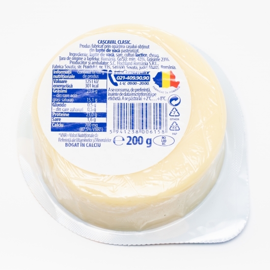 Cașcaval clasic rotund 200g