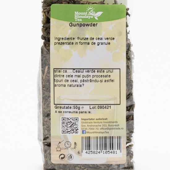 Ceai verde gunpowder 50g