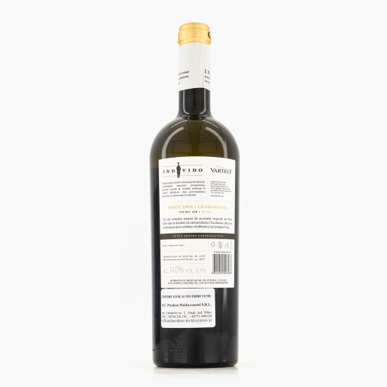 Vin alb sec Individo Pinot Gris & Chardonnay, 14%, 0.75l