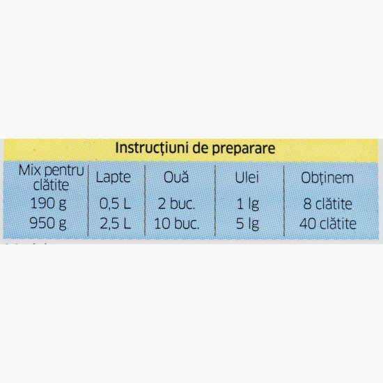 Mix pentru clătite Professional 950g