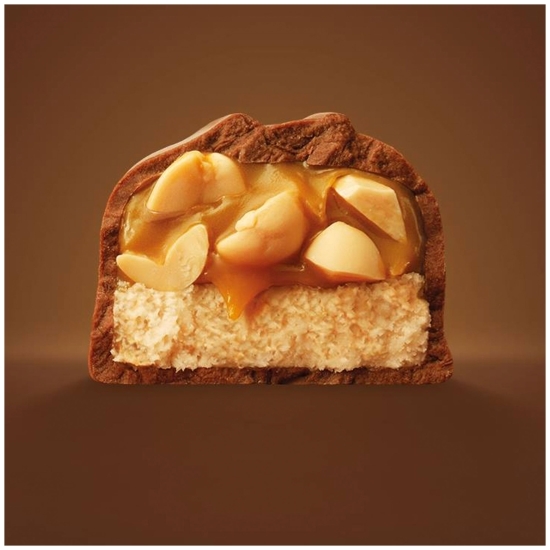 Baton de ciocolată cu lapte cu caramel și arahide prăjite, Trio 112.5g